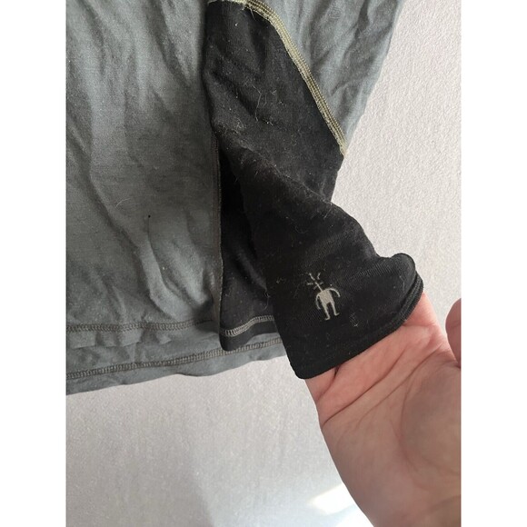 Smartwool Gray/Black Half Zip 1/2 Zip 100% Wool Womens Size - M - Picture 4 of 10